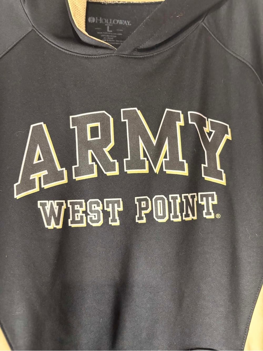Army West Point Black & Gold Hoodie size Large