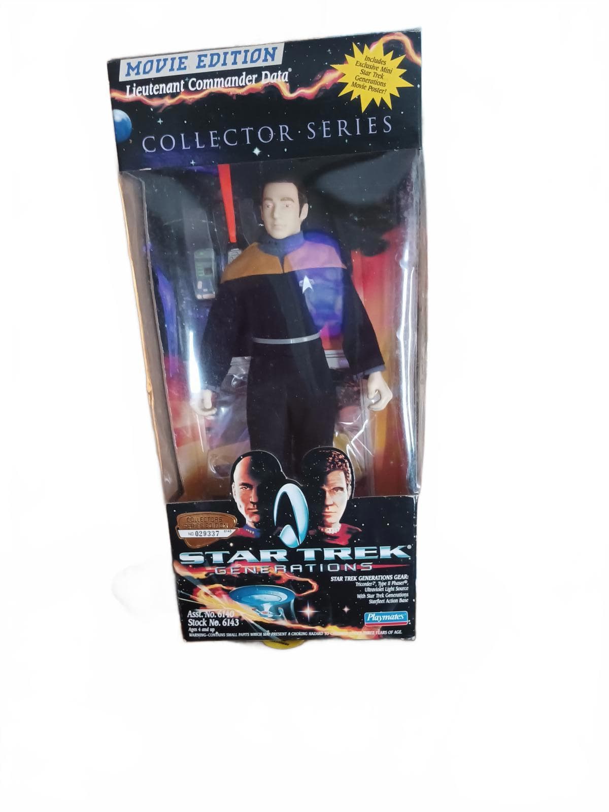 Star Trek Generations Lieutenant Commander Data Collector Series Action Figure