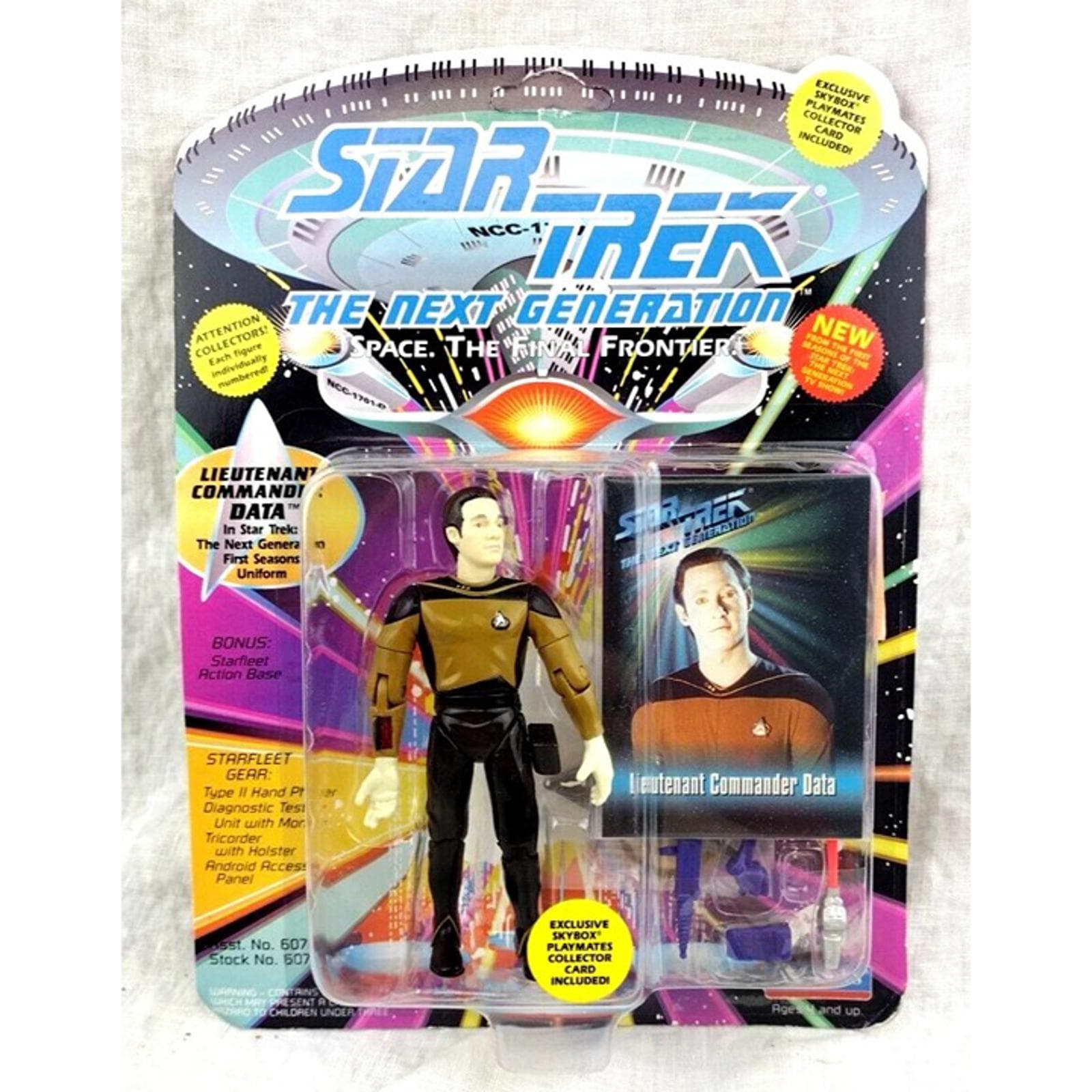 Lt. Commander Data 1993 The Next Generation STAR TREK Playmates NEW MOC