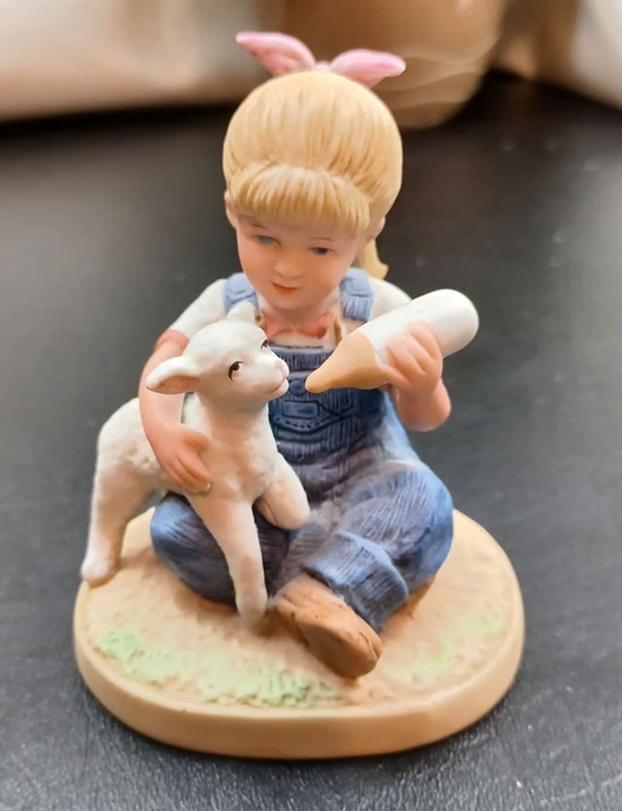 Vintage 1985 Denim Days Porcelain Figurine New Beginnings Debbie Lamb #1500