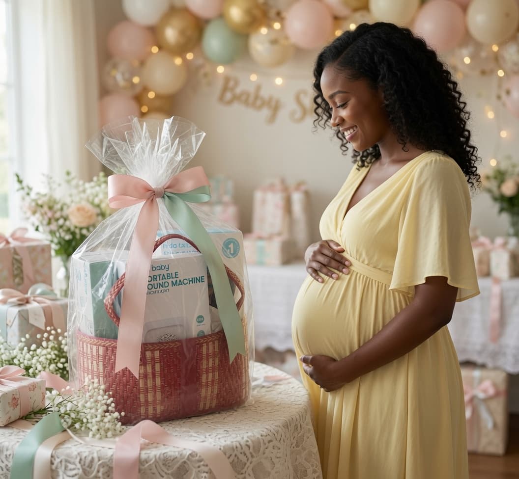 Frida Baby Gift Basket Bundle - NoseFrida Pro, Sound Machine, Hands-Free Rocker + Basket Kit