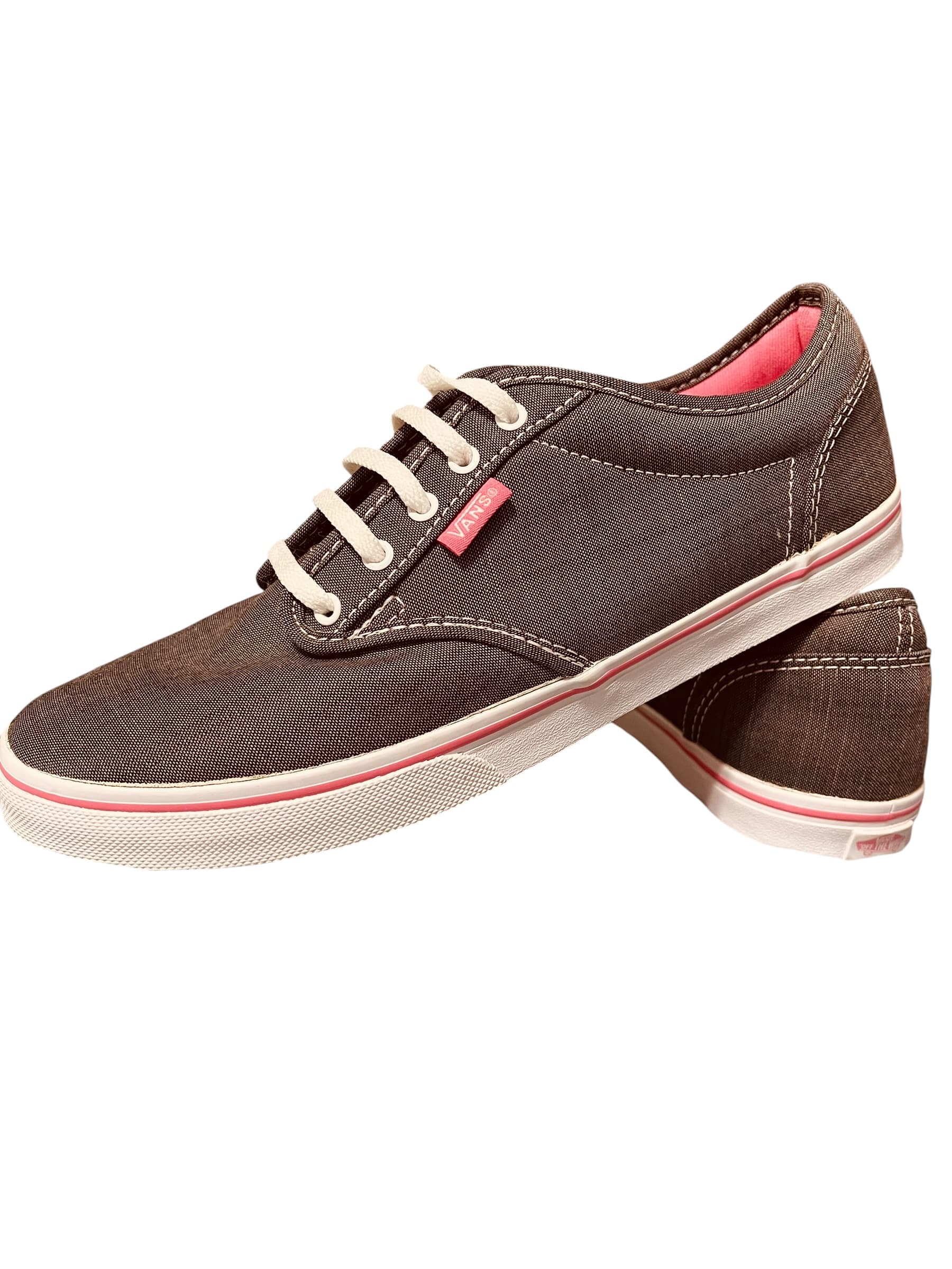 Van’s Women’s Classic Low Top Grey/Pink Sneakers