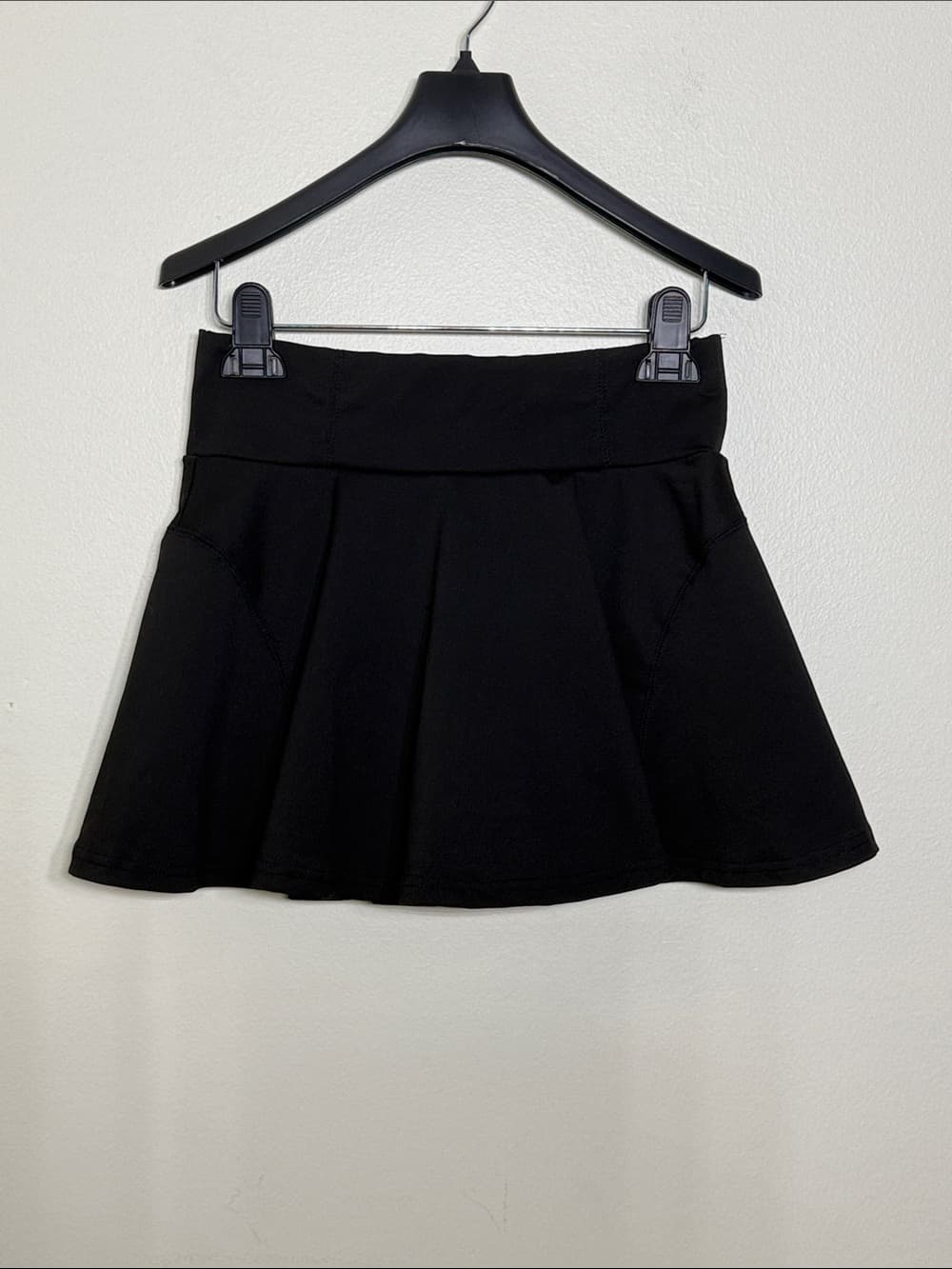 Classic Black SHEIN Flared Skirt w/ Shorts Liner | Size Small