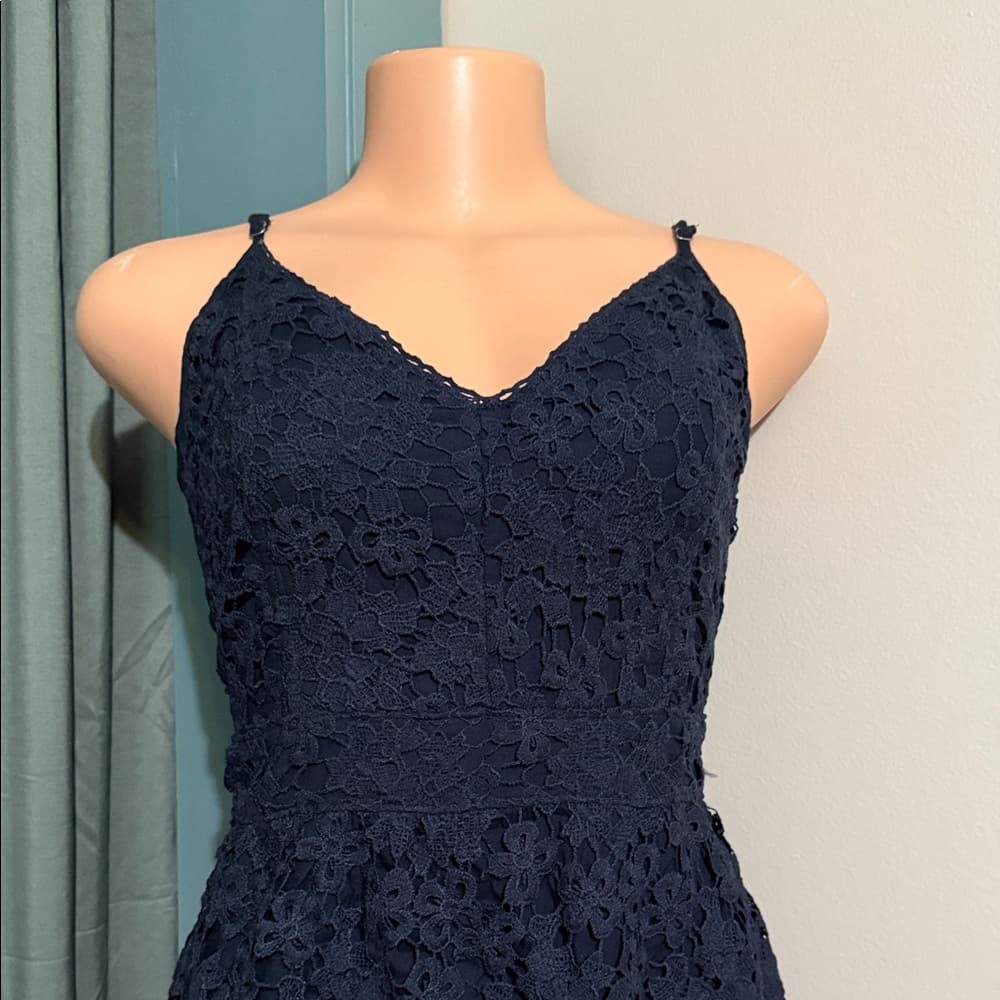 Navy Lace Mini Dress – Abercrombie & Fitch | Size Small (Juniors)