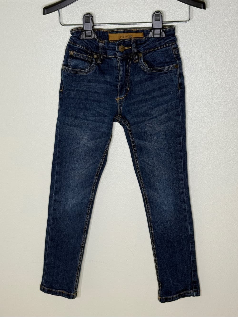 Joe's Jeans Dark Blue Kids Denim Jeans with Gold Stitching | Boys Size 6