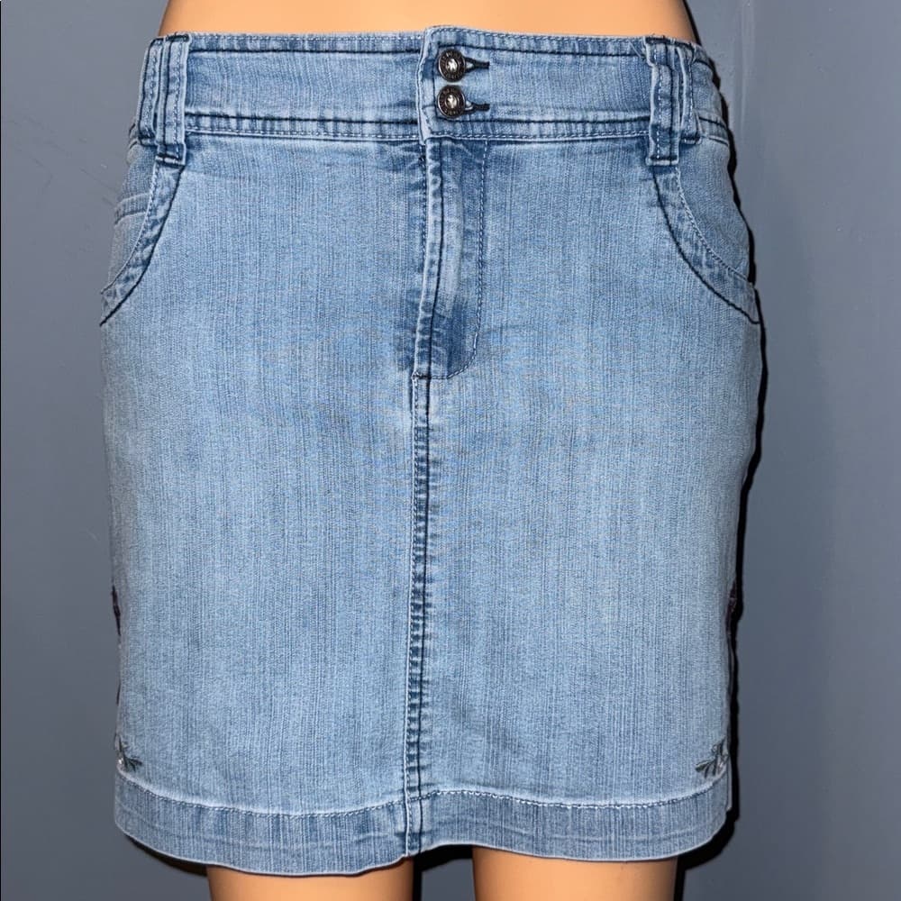 Gloria Vanderbilt Denim Skort - Size 10