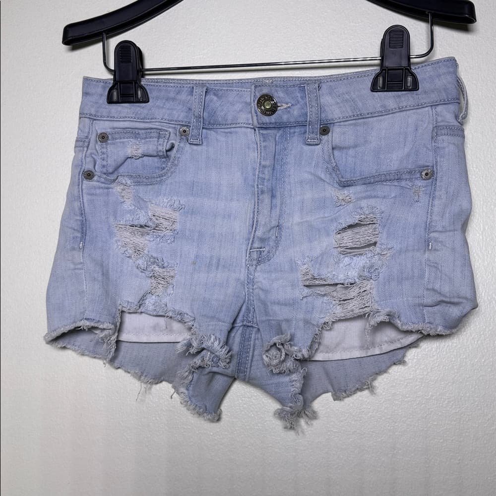American Eagle Distressed Denim Shorts - Size 2