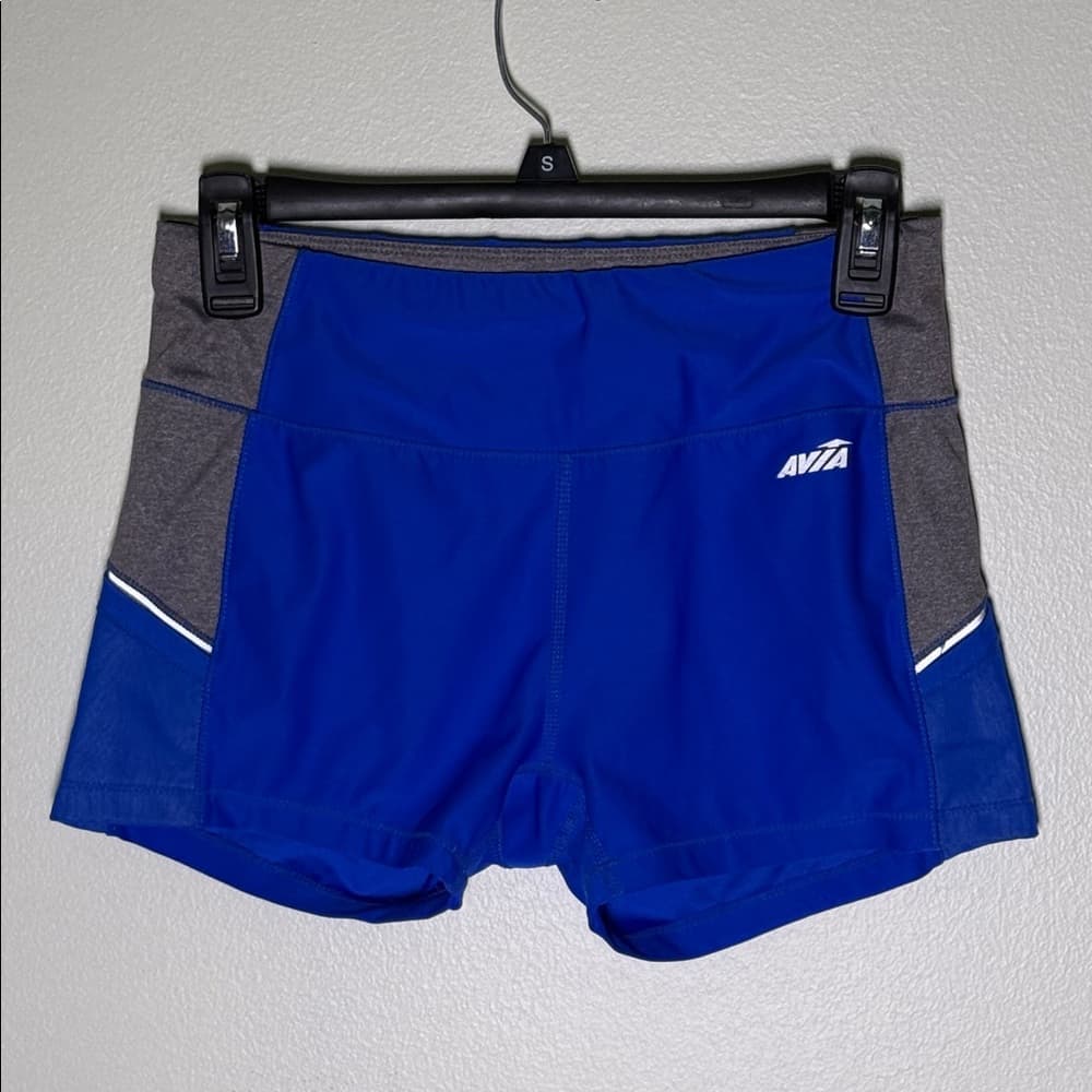 Avia Women's Athletic Shorts in Blue and Gray