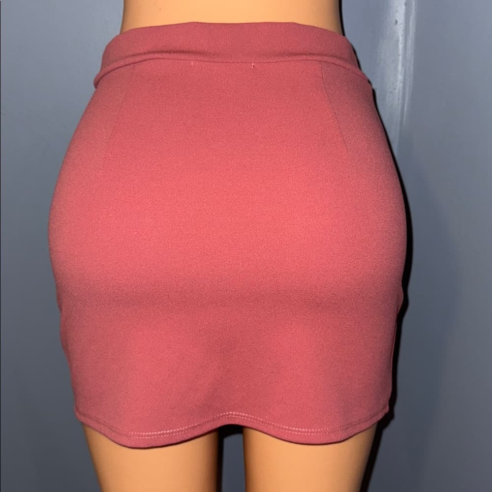 Newbury Kustom Asymmetrical Bodycon Mini Skirt - Size Small