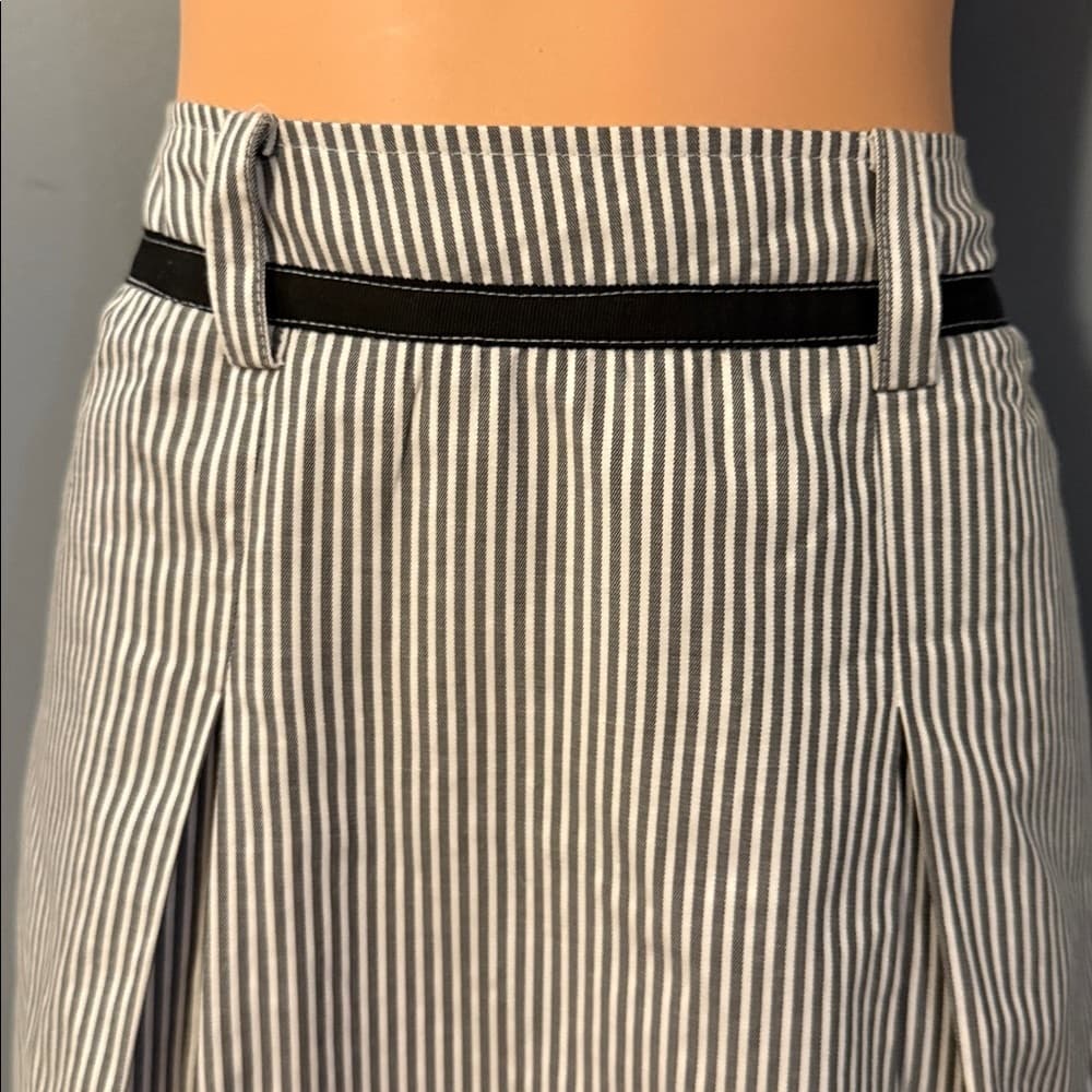 Sara Jessica Milan Striped Fit & Flare Skirt - Size Large