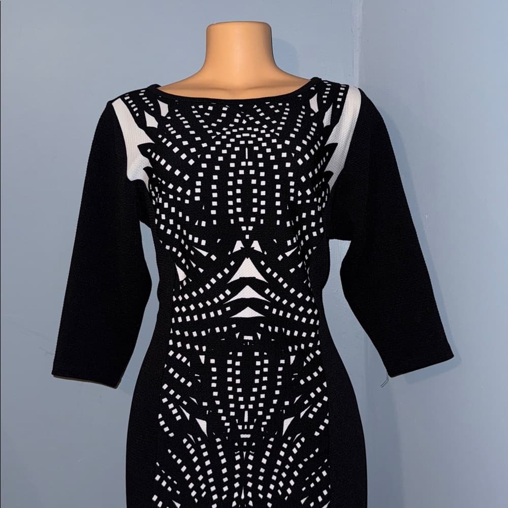 Elegant Black & White Dress by Sami & Jo - Size 1X