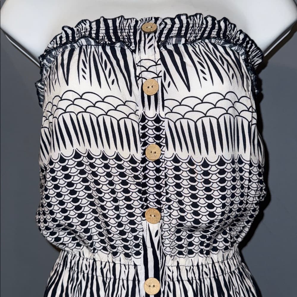 Paper Tee Boho Strapless Dress - Size small
