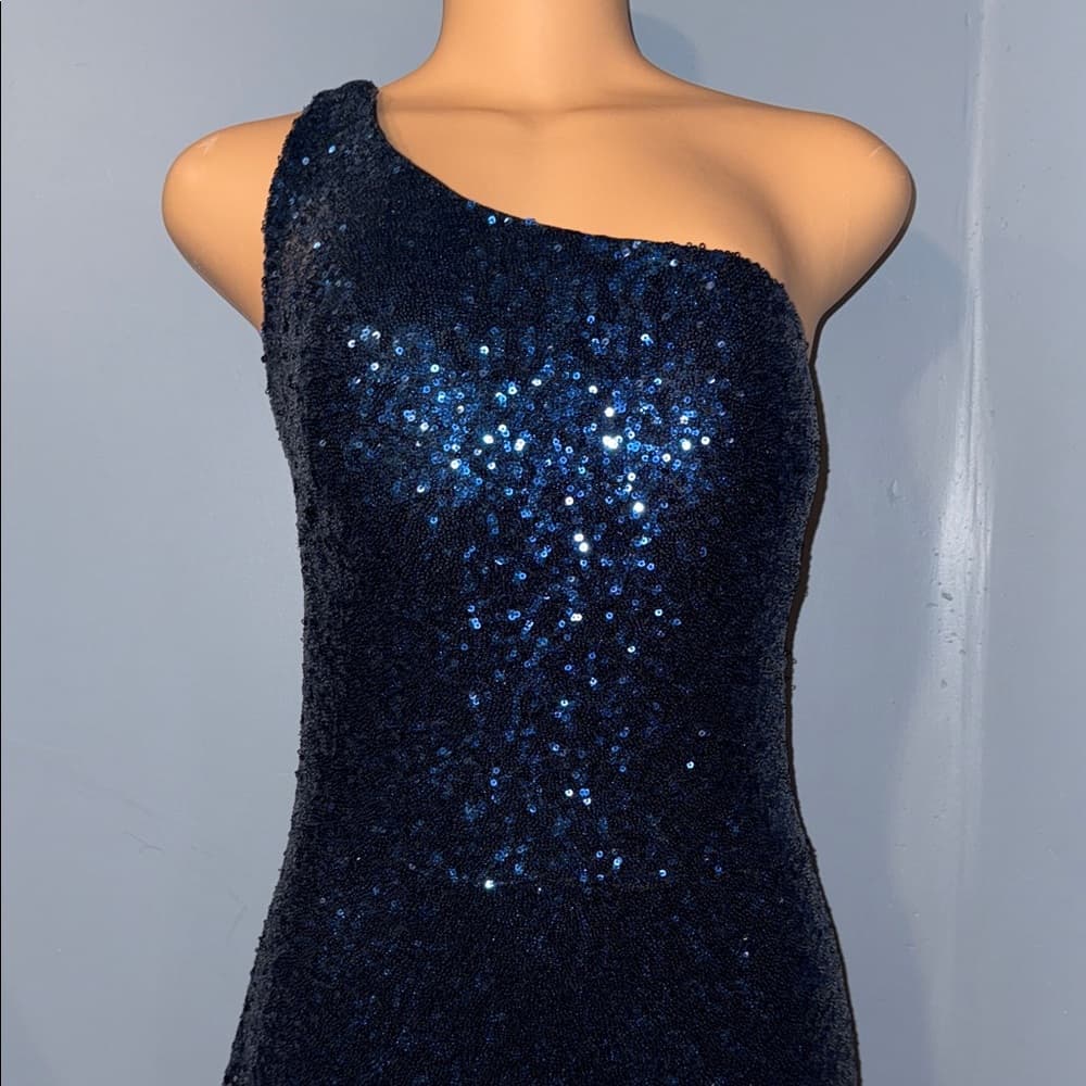 Stunning One-Shoulder Gown by Angel Fashion - Size XXL