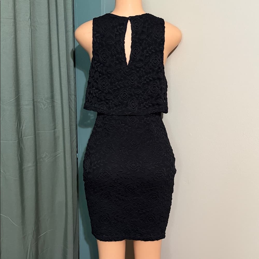 Gianni Bini Black Lace Mini Dress