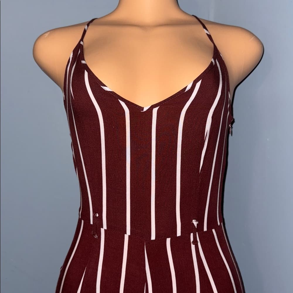 Forever 21 Striped Jumpsuit - Size Small
