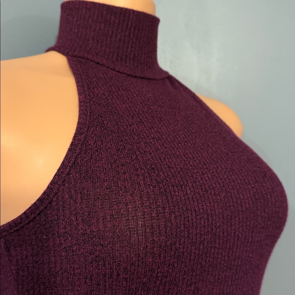 Turtleneck sleeveless dress