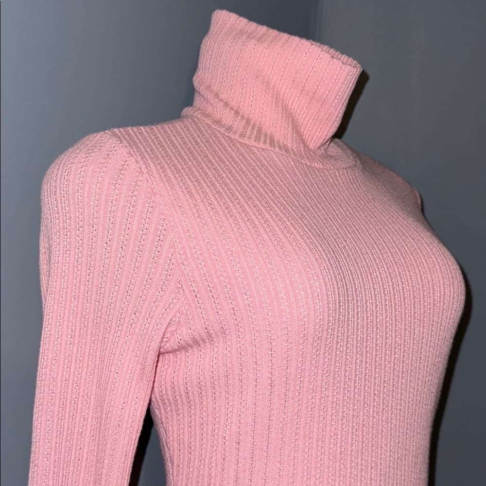 Stylish Fashion Nova Pink Turtleneck Mini Dress - Size Large