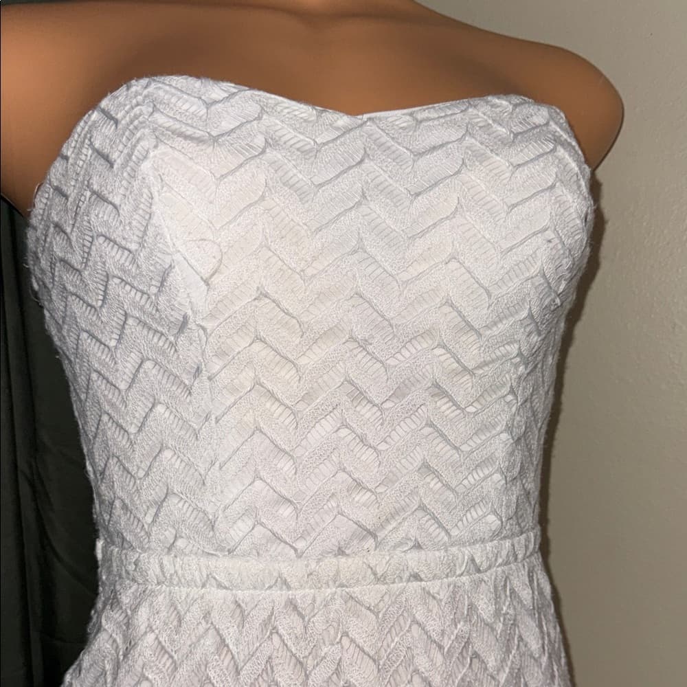 Charlotte Russe White Strapless Dress