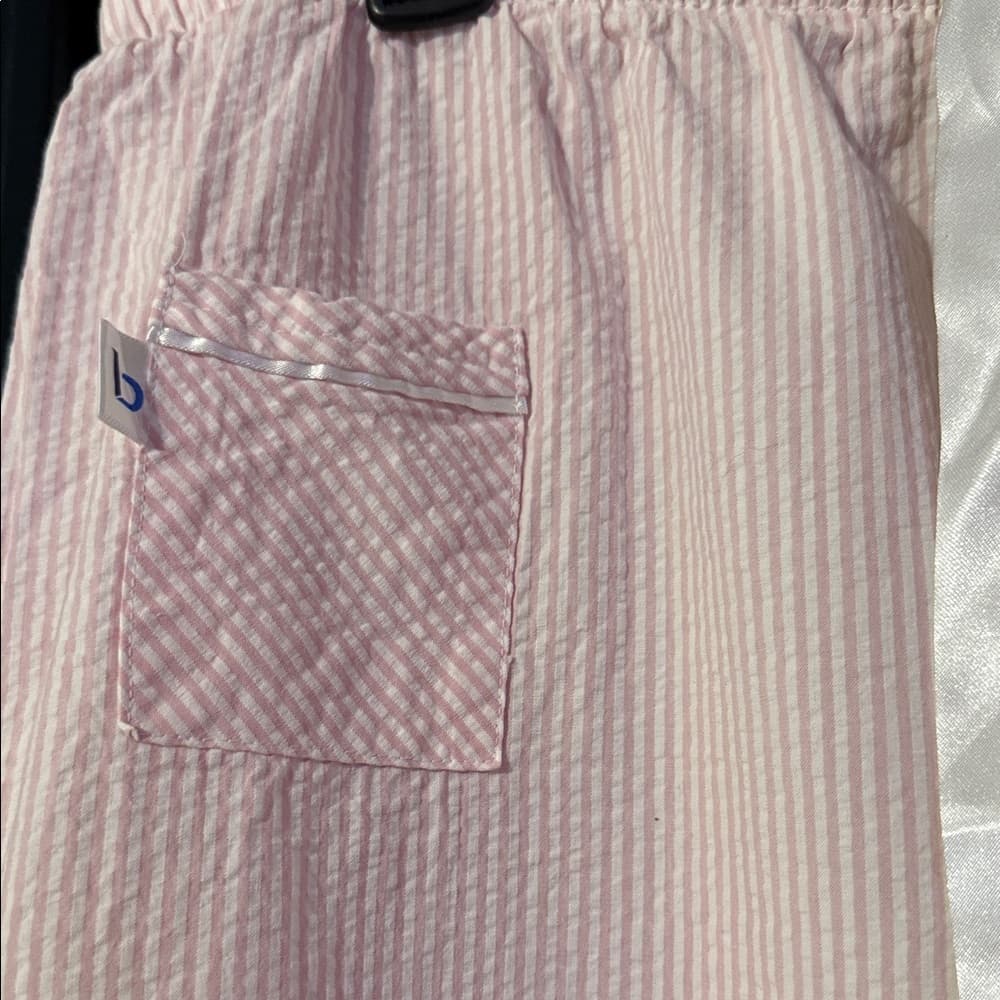 Pink Striped Pajama Pants