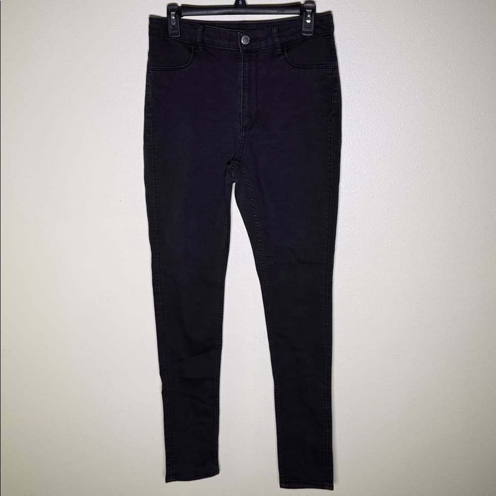 Black denim stretchy jeans*