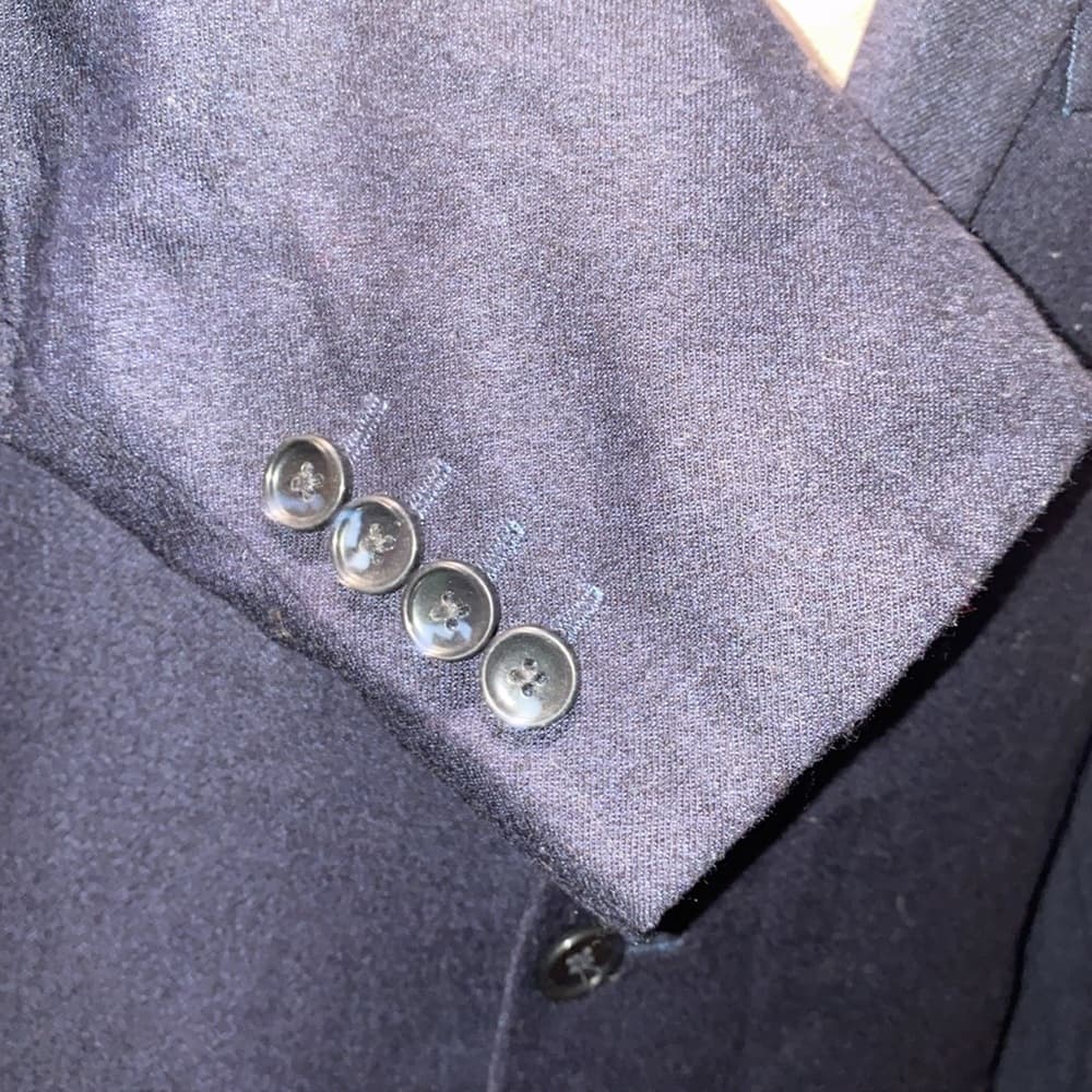 Navy blue suit blazer