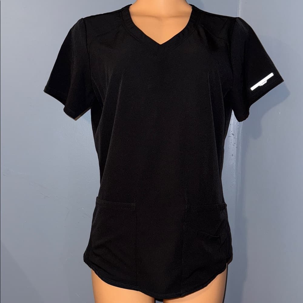 Skechers Black Scrub Top - Size Small