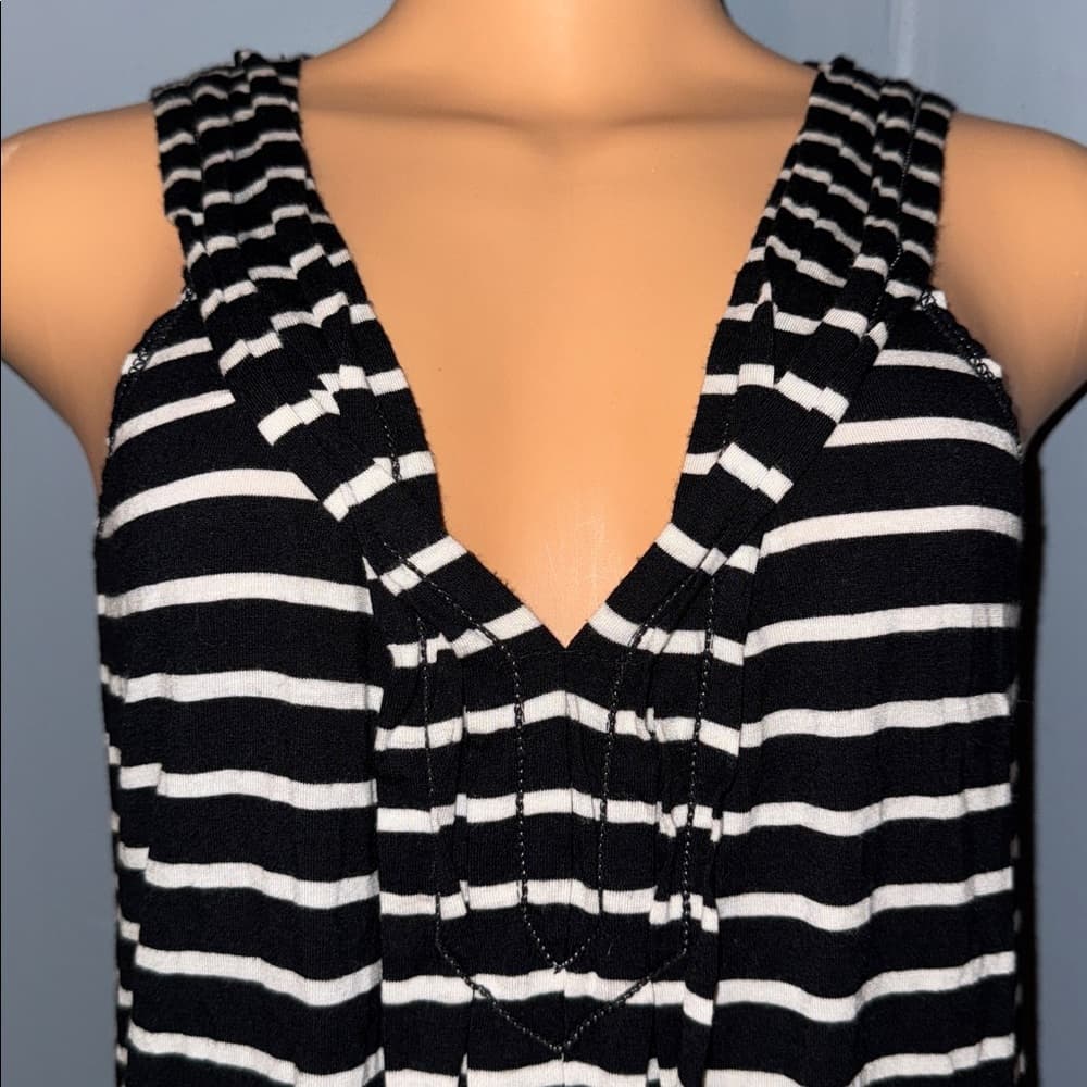 Stylish Max Studio Striped Halter Top - Size S
