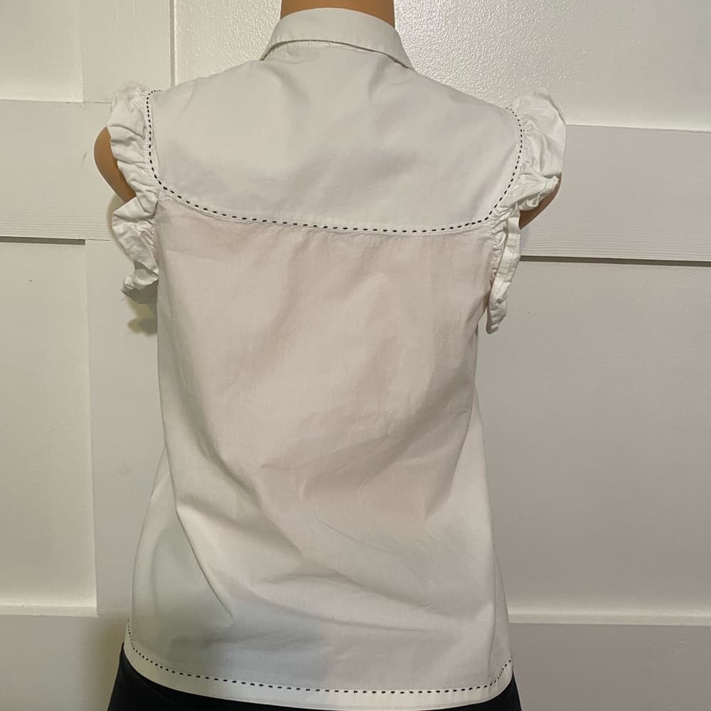 Zara White Blouse