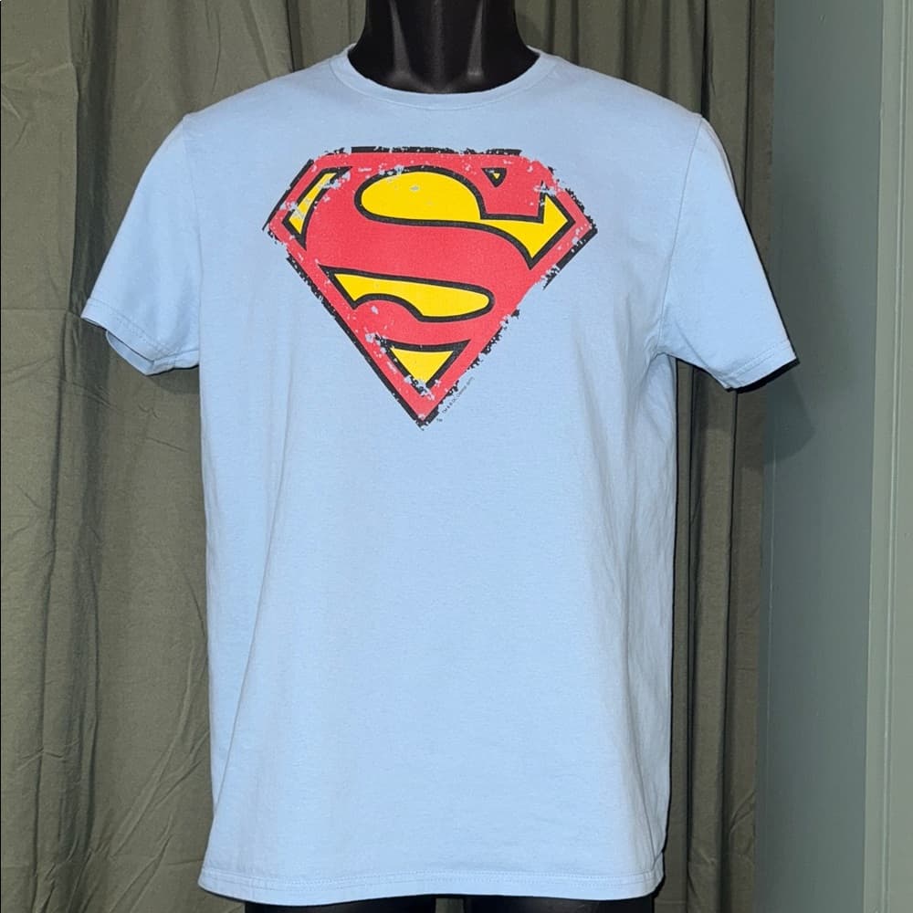 Fruit of the Loom Light Blue Superman T-Shirt