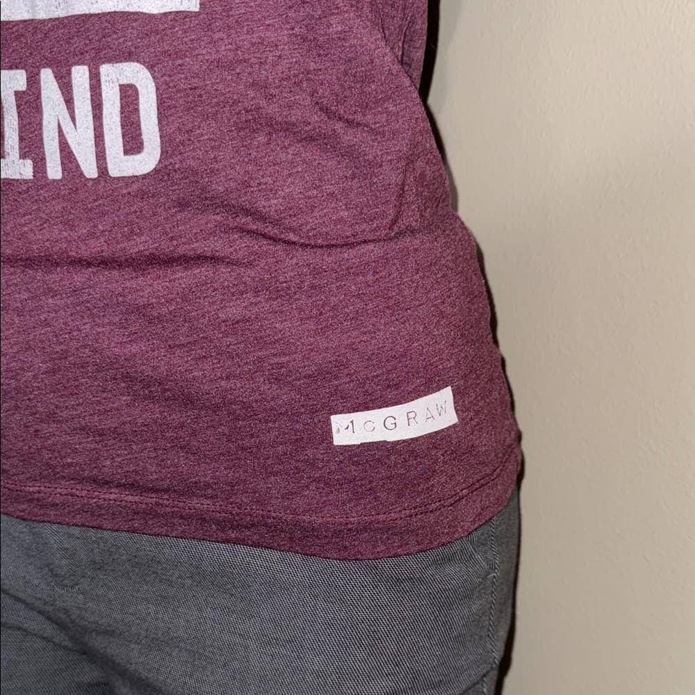 Bella Canvas Burgundy Graphic Tee