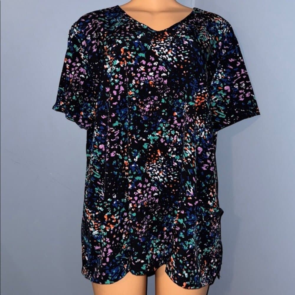 Scrubstar Scrub Top, Size 2XL - Multicolor Pattern