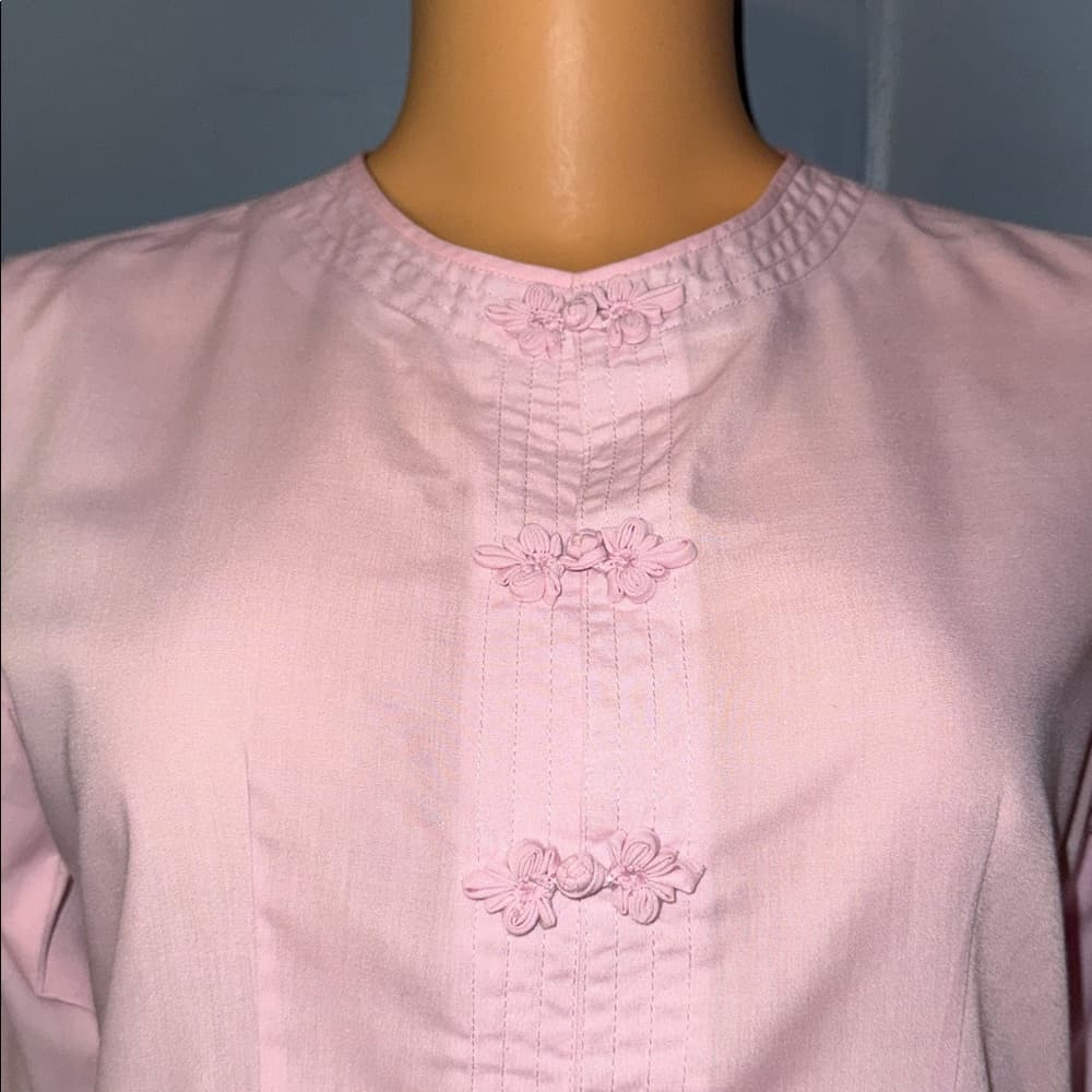 Very Dainty Light Pink Long Sleeve Blouse - Size 1