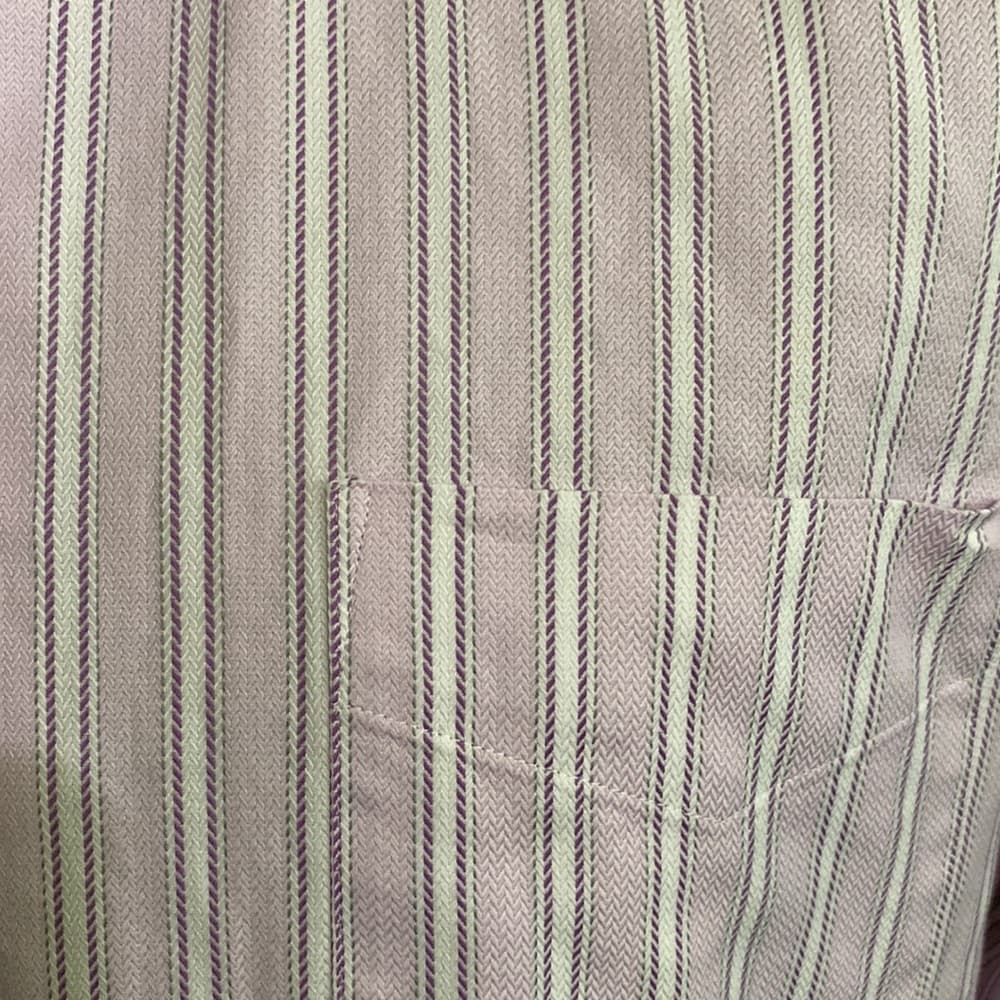 Purple striped long sleeve button down shirt
