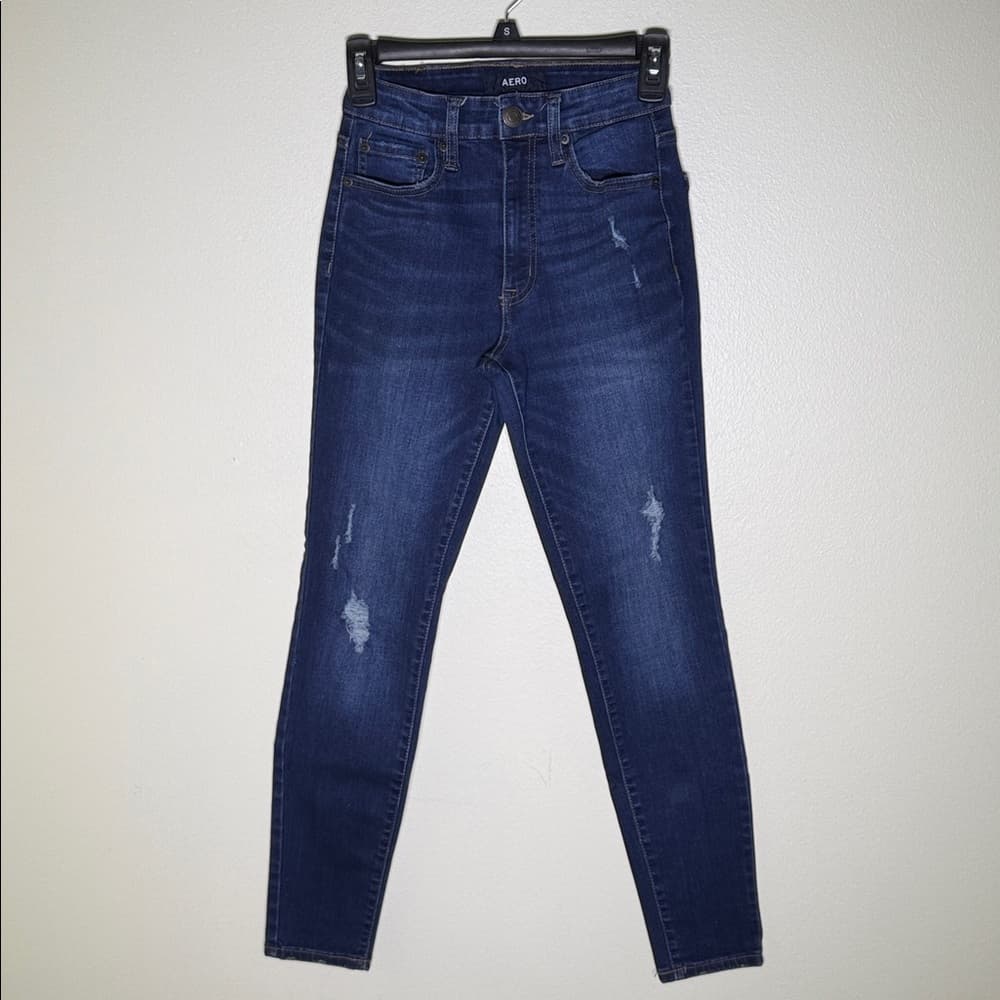 Aero super high rise skinny jeans