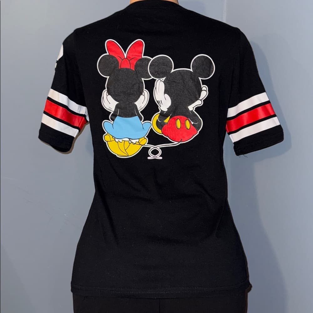Disney Mickey & Minnie Mouse Black Graphic T-Shirt