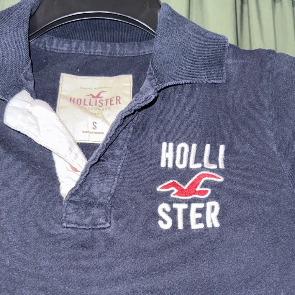 Hollister Black Polo with Logo