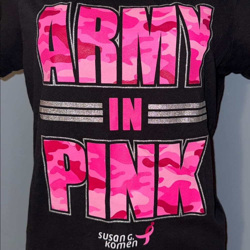 Susan G. Komen "Army in Pink" Breast Cancer Awareness T-Shirt