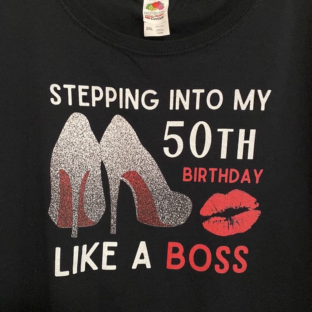 Stepping into my 50th birthday tee