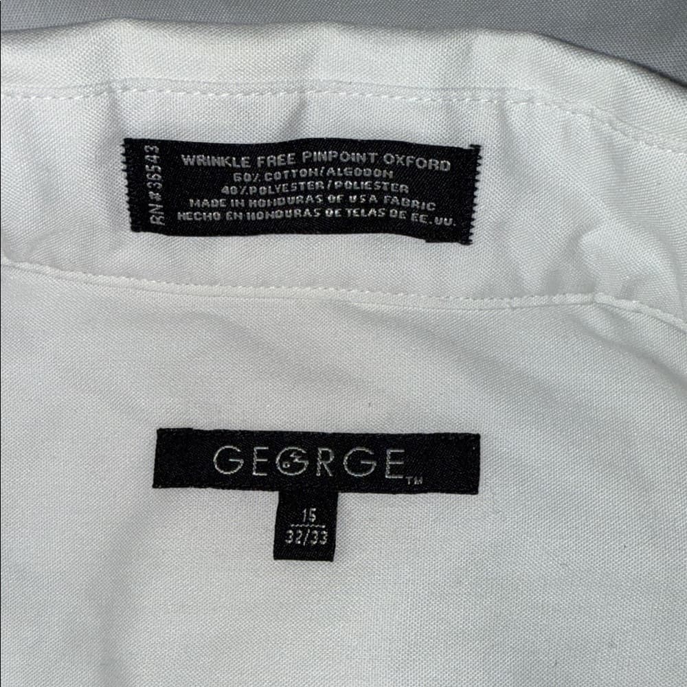 George Men's White Dress Shirt