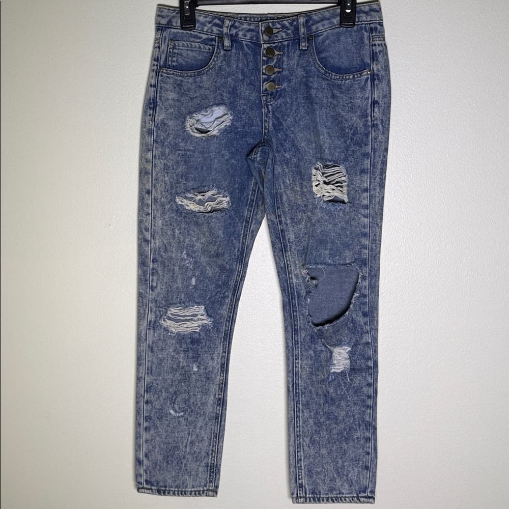 Refuge Acid Wash Jeans