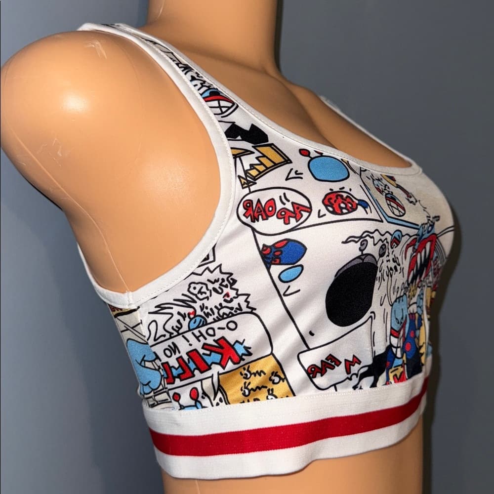 SHEIN Graphic Crop Top - Size 4