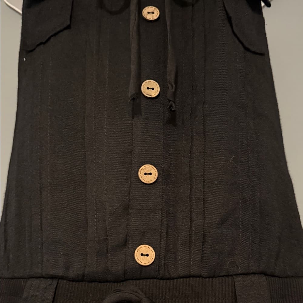 Stylish Rhapsody Black Jumpsuit - Size Small/Petite