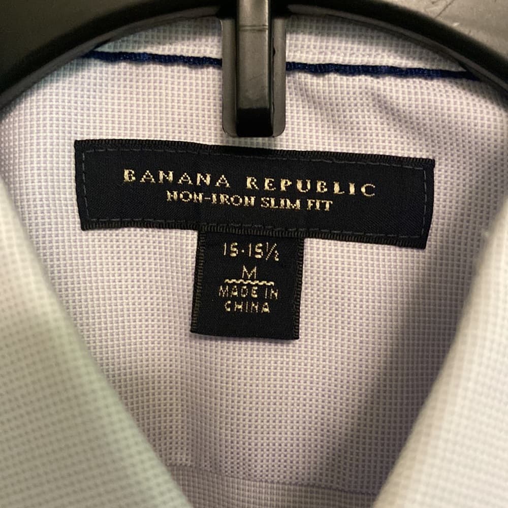 Lavender purple Banana Republic long sleeve button down shirt
