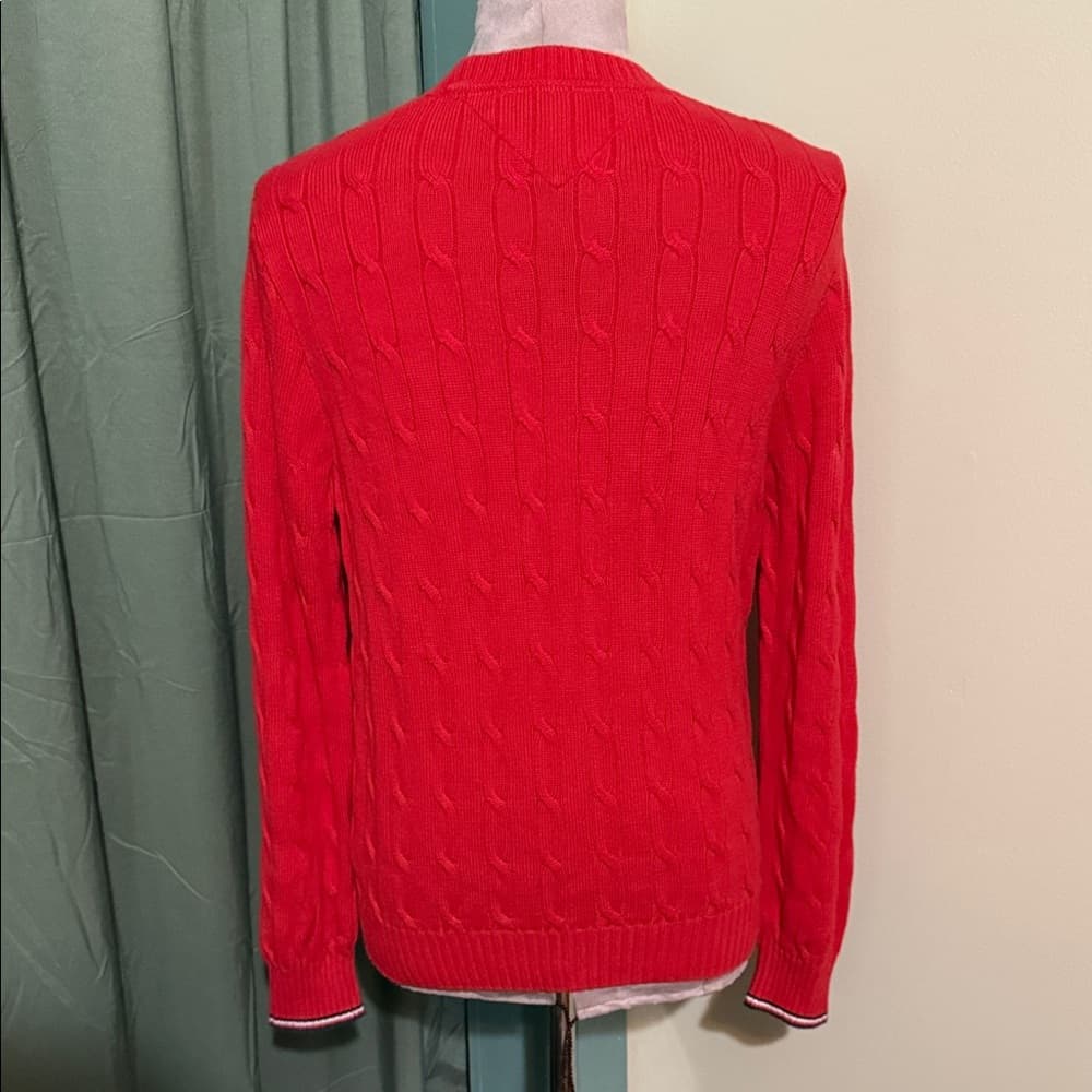 Tommy Hilfiger Red Crewneck Sweater