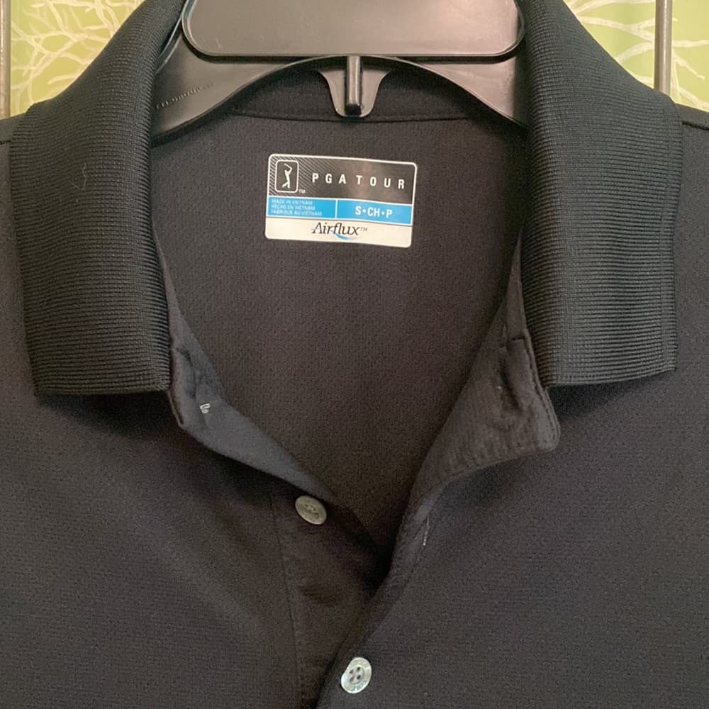 Black PGA golf shirt