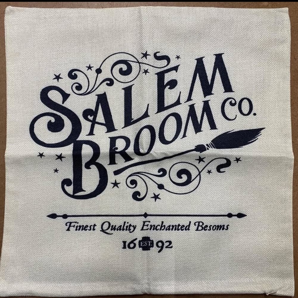 Witch Museum Pillow Covers 18” x 18” - Black and White