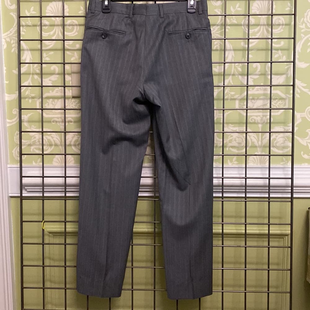 30 x 36 Gray striped dress slacks