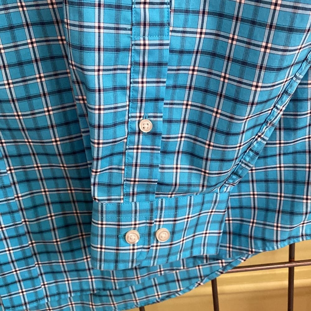 Jos. A. Banks plaid long sleeve button down shirt