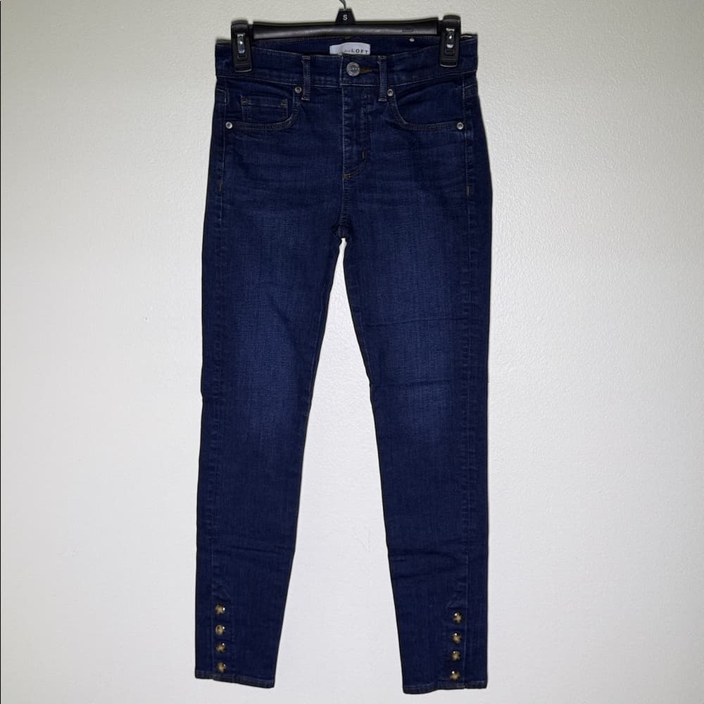 The Loft jeans with button accents on ankle