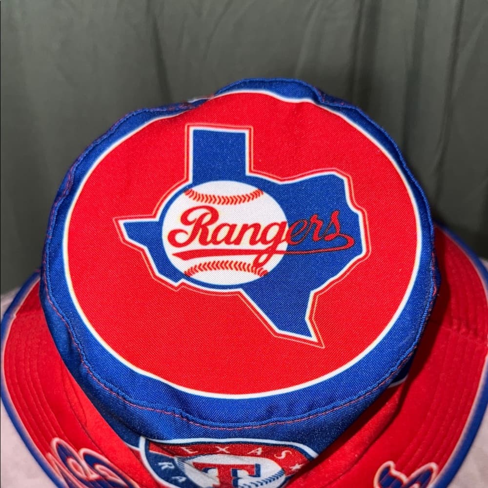 Texas Rangers Red and Blue Bucket Hat